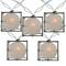 10ct. Pearlized White & Black Lantern Patio String Lights